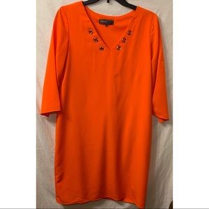 Donna Rico New York Orange Dres Size 6